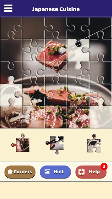 Japanese Cuisine Puzzle应用截图