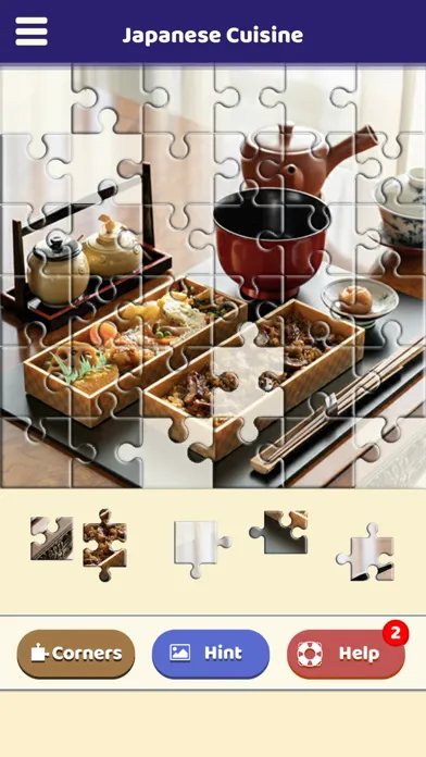 Japanese Cuisine Puzzle应用截图