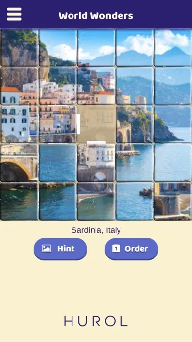 Zrzuty ekranu World Wonders Sliding Puzzle