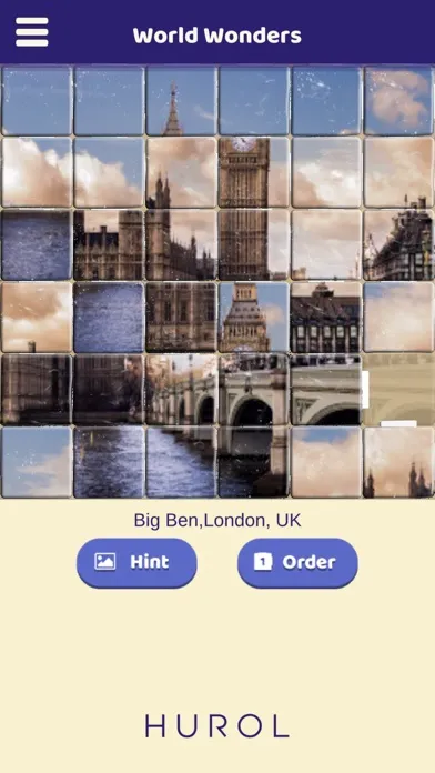 Zrzuty ekranu World Wonders Sliding Puzzle