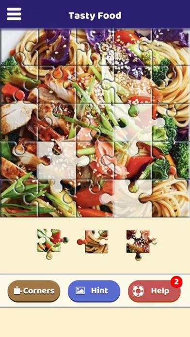 Zrzuty ekranu Tasty Food Puzzle