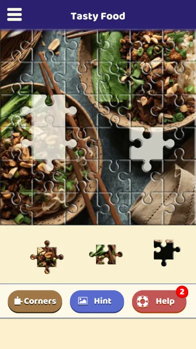 Zrzuty ekranu Tasty Food Puzzle