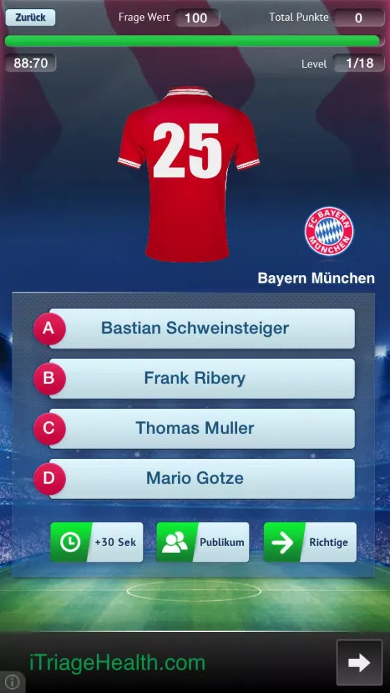 Tangkapan layar FußballMania