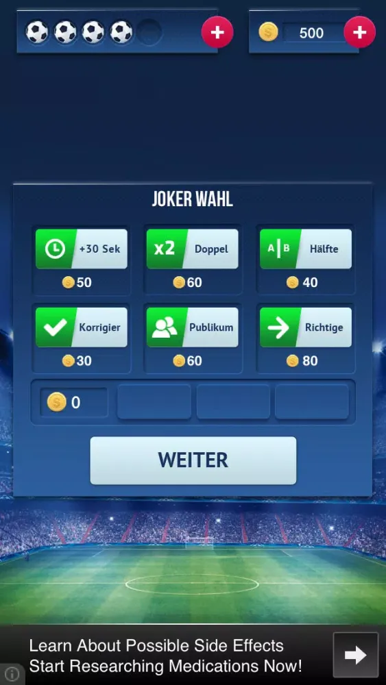 Tangkapan layar FußballMania