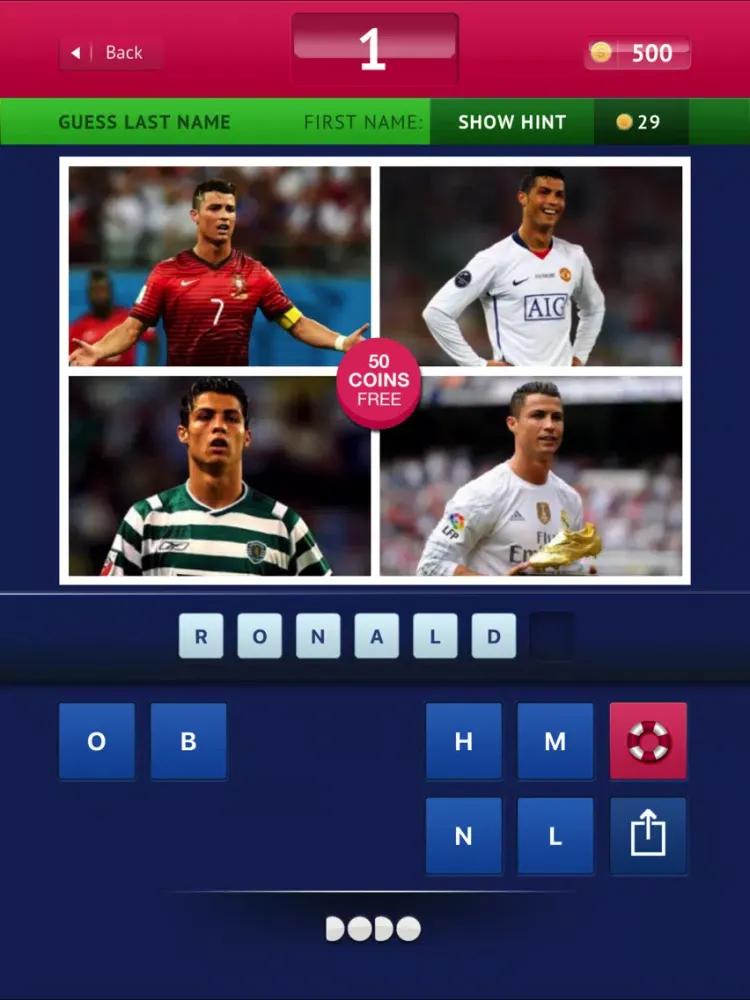 Ảnh chụp màn hình của Guess - Football iPad 