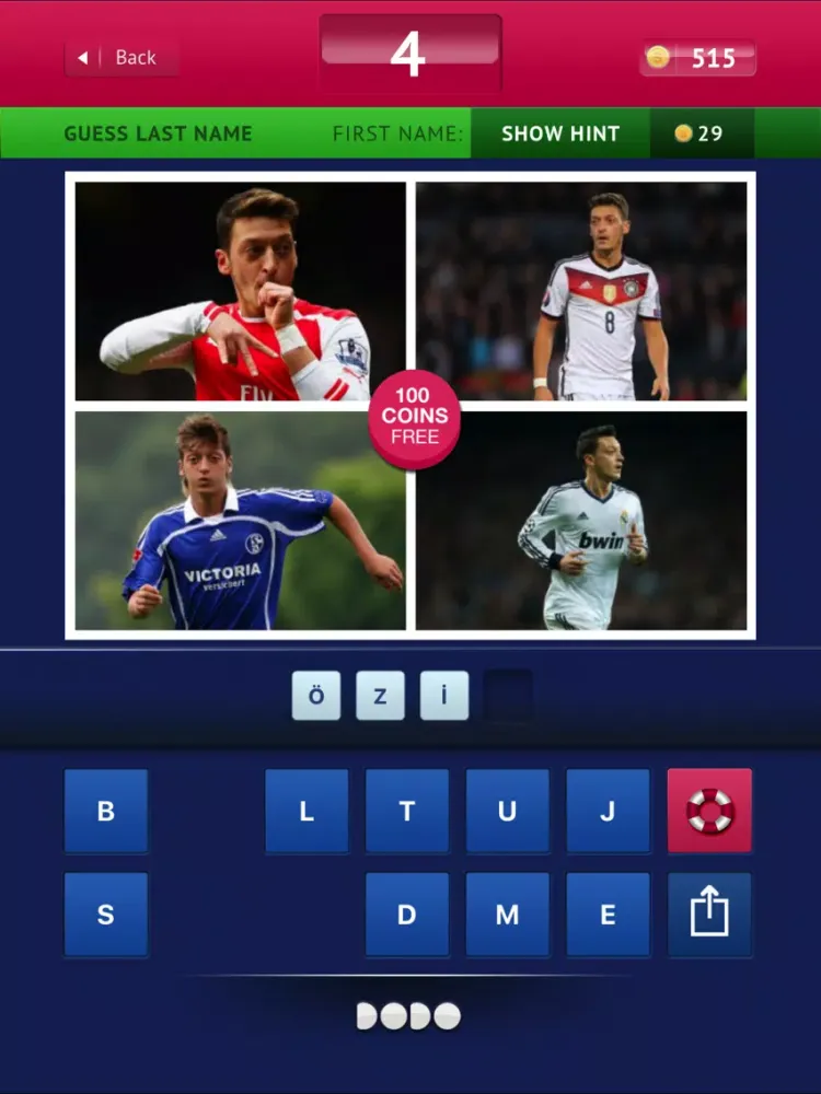 Ảnh chụp màn hình của Guess - Football iPad 