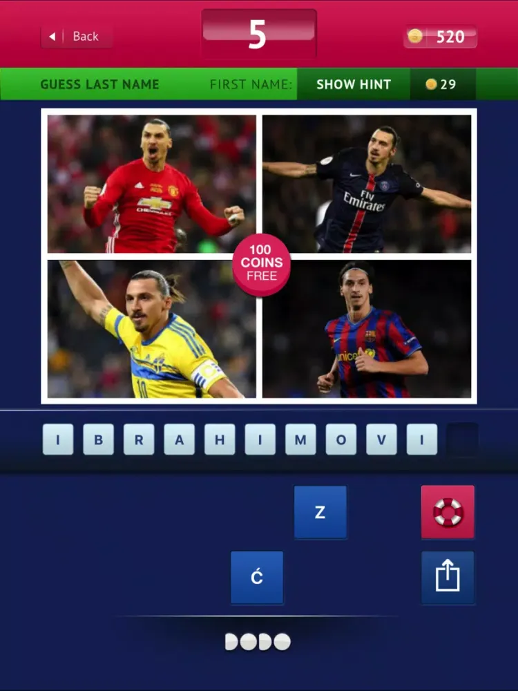 Ảnh chụp màn hình của Guess - Football iPad 