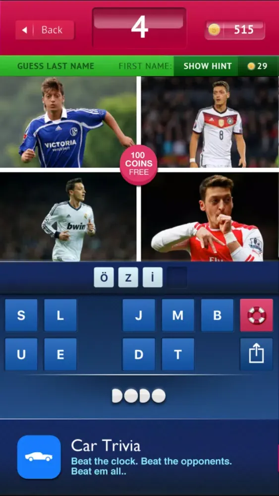 Ảnh chụp màn hình của Guess - Football