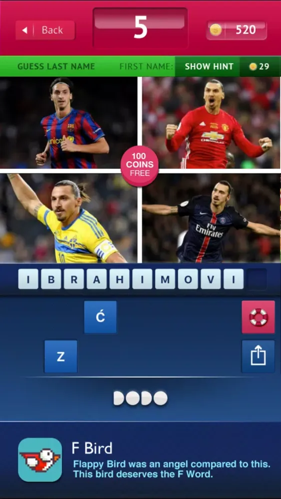 Ảnh chụp màn hình của Guess - Football