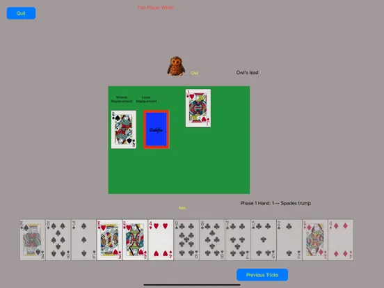 Tangkapan skrin Master Whist iPad 
