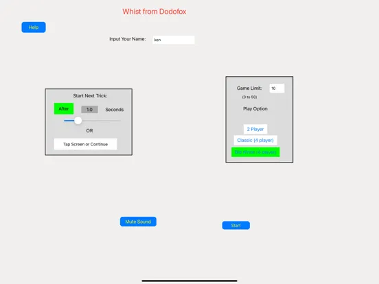 Tangkapan skrin Master Whist iPad 