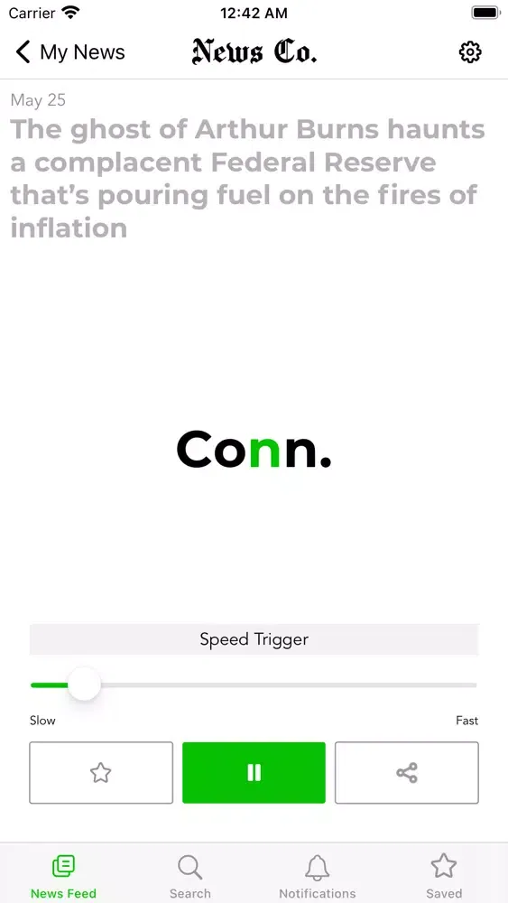 Captures d'écran de Newsflash Speed Reader