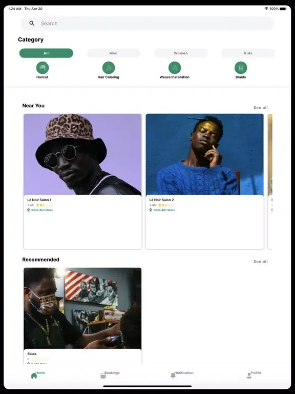 Zrzuty ekranu Bookmi Nigeria iPad 
