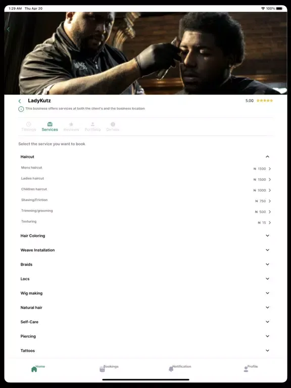 Zrzuty ekranu Bookmi Nigeria iPad 