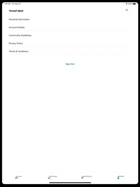Zrzuty ekranu Bookmi Nigeria iPad 