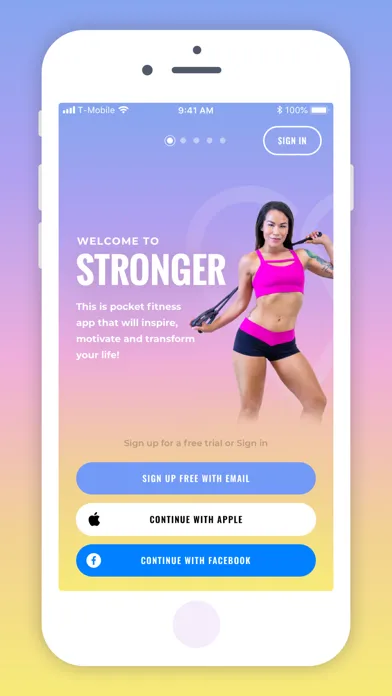 Capturas de pantalla de Stronger: Women’s Fitness App