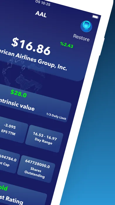 Capturas de tela do Fair Market Value: GrahamValue
