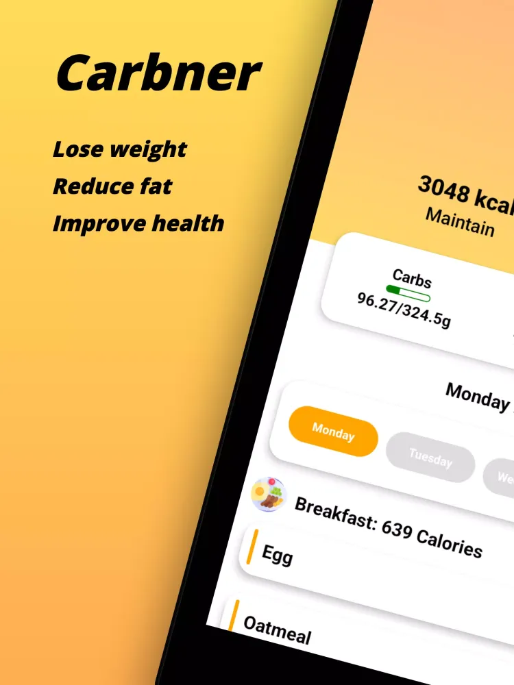 Carb Cycling Counter・Carbner應用截圖