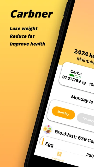 Carbner: Carb Cycling Counter Screenshots
