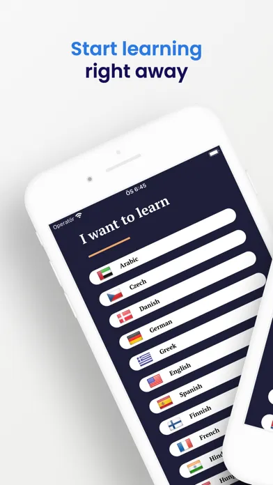 Capturas de tela do Floword Easy Language Learning