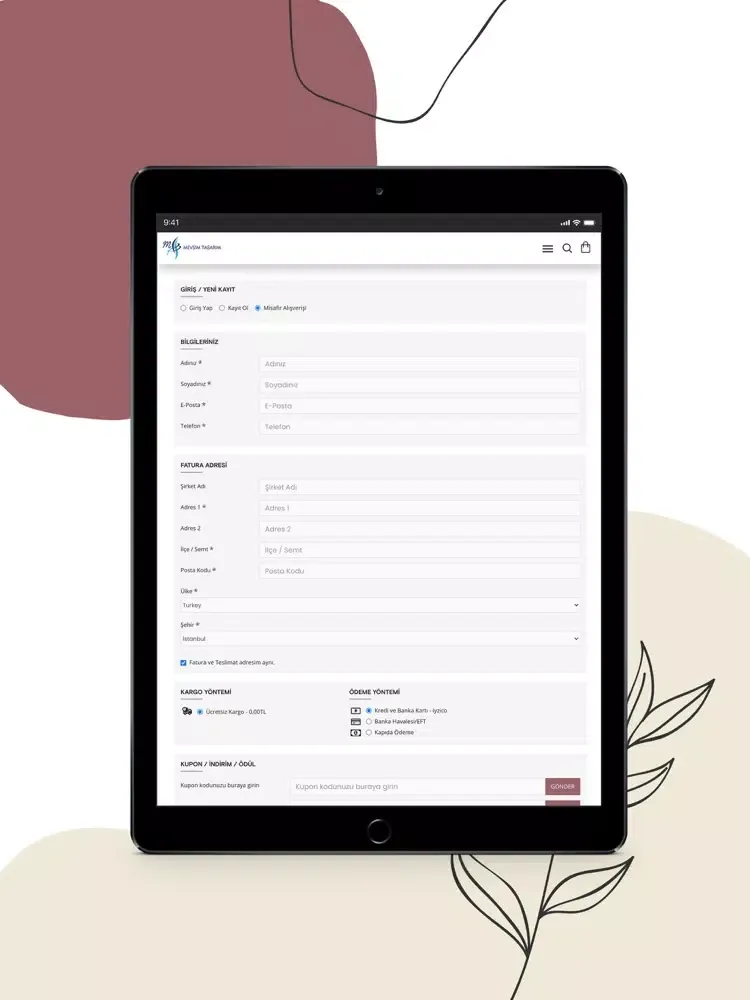 Mevsim Tasarım iPad  스크린샷