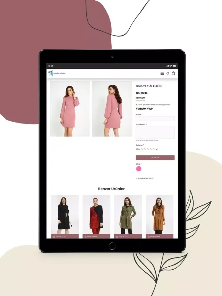 Mevsim Tasarım iPad  스크린샷