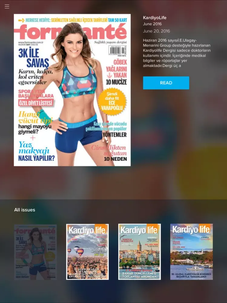 KardiyoLife iPad  Screenshots