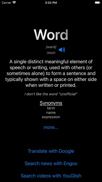 Word of the Day: Widget應用截圖