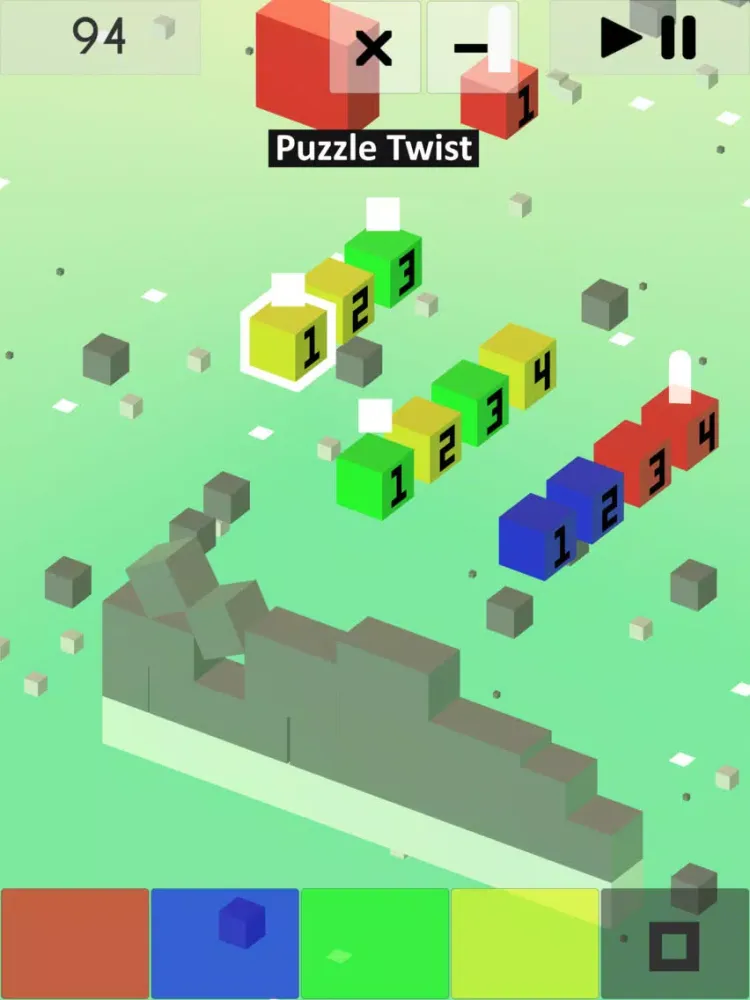 Cubefall - Stack & Pop iPad  سکرین شاٹس