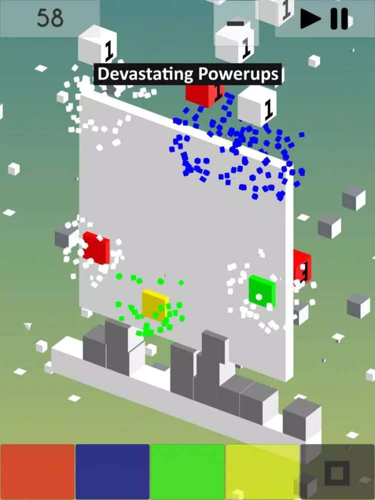 Cubefall - Stack & Pop iPad  سکرین شاٹس