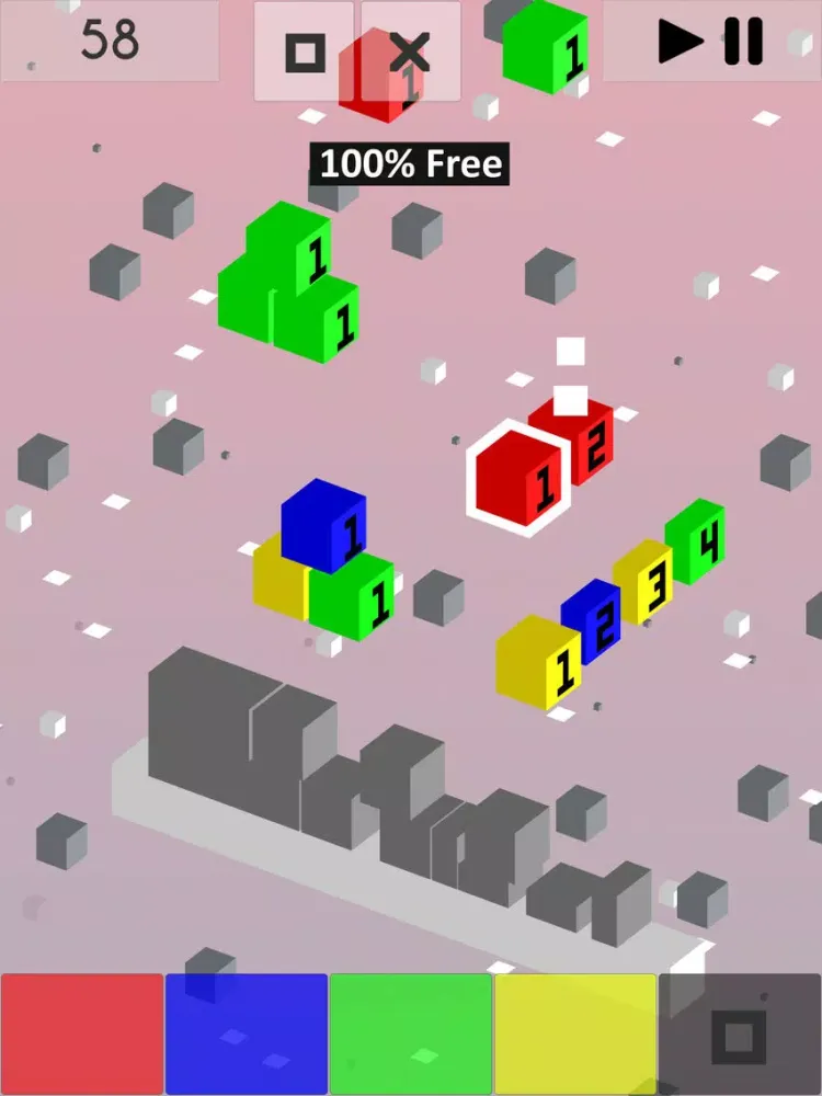 Cubefall - Stack & Pop iPad  سکرین شاٹس