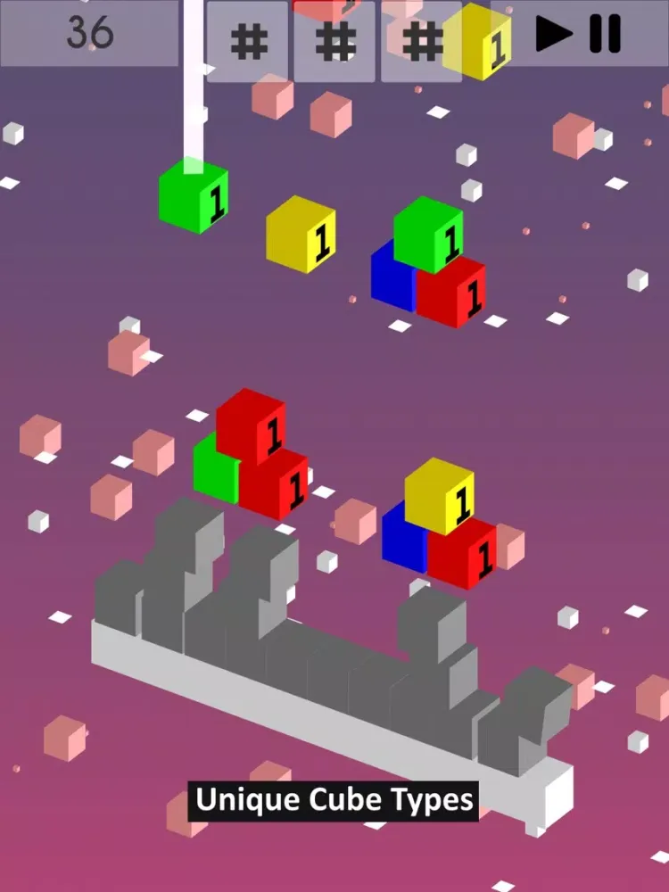 Cubefall - Stack & Pop iPad  سکرین شاٹس