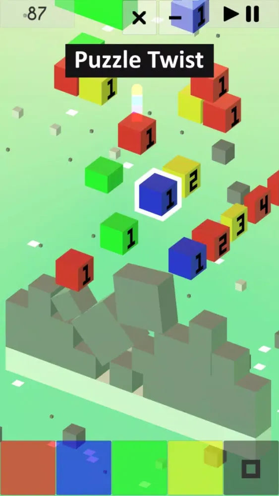 Cubefall - Stack & Pop سکرین شاٹس