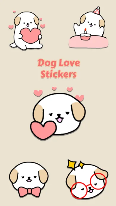 Скриншоты Dog Love Stickers - WASticker