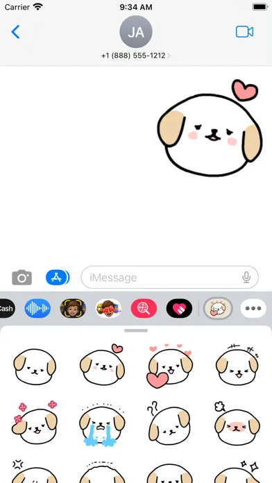 Скриншоты Dog Love Stickers - WASticker