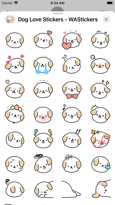 Скриншоты Dog Love Stickers - WASticker