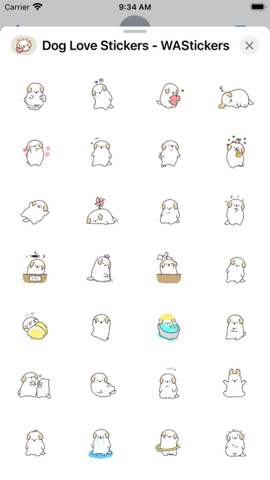 Скриншоты Dog Love Stickers - WASticker