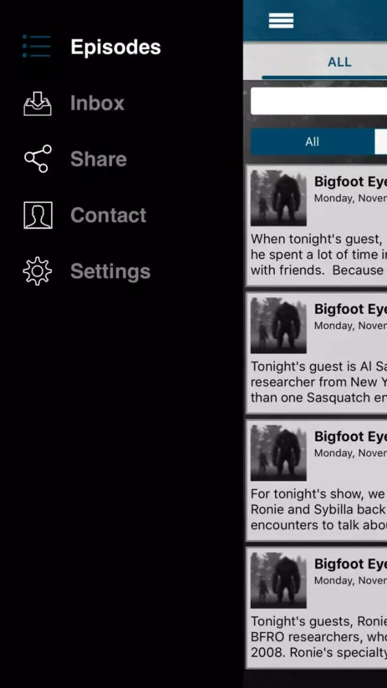 تصاویر Bigfoot Eyewitness Radio
