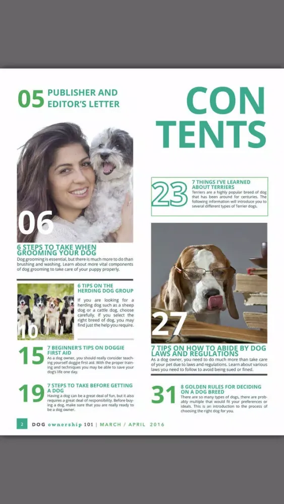 Captures d'écran de Dog Ownership 101 Magazine