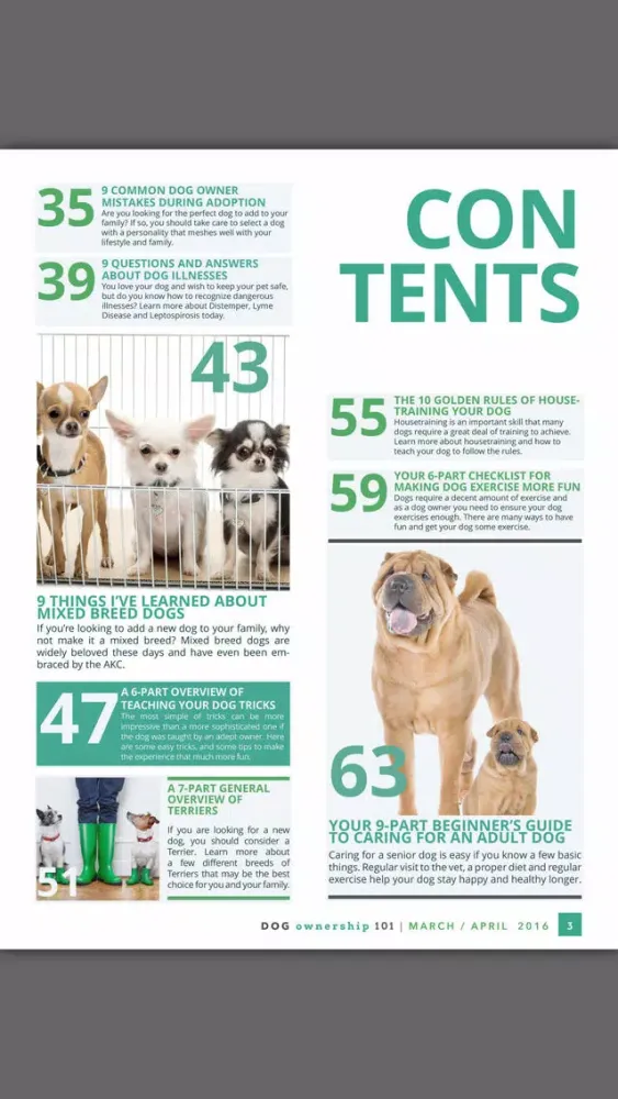 Captures d'écran de Dog Ownership 101 Magazine