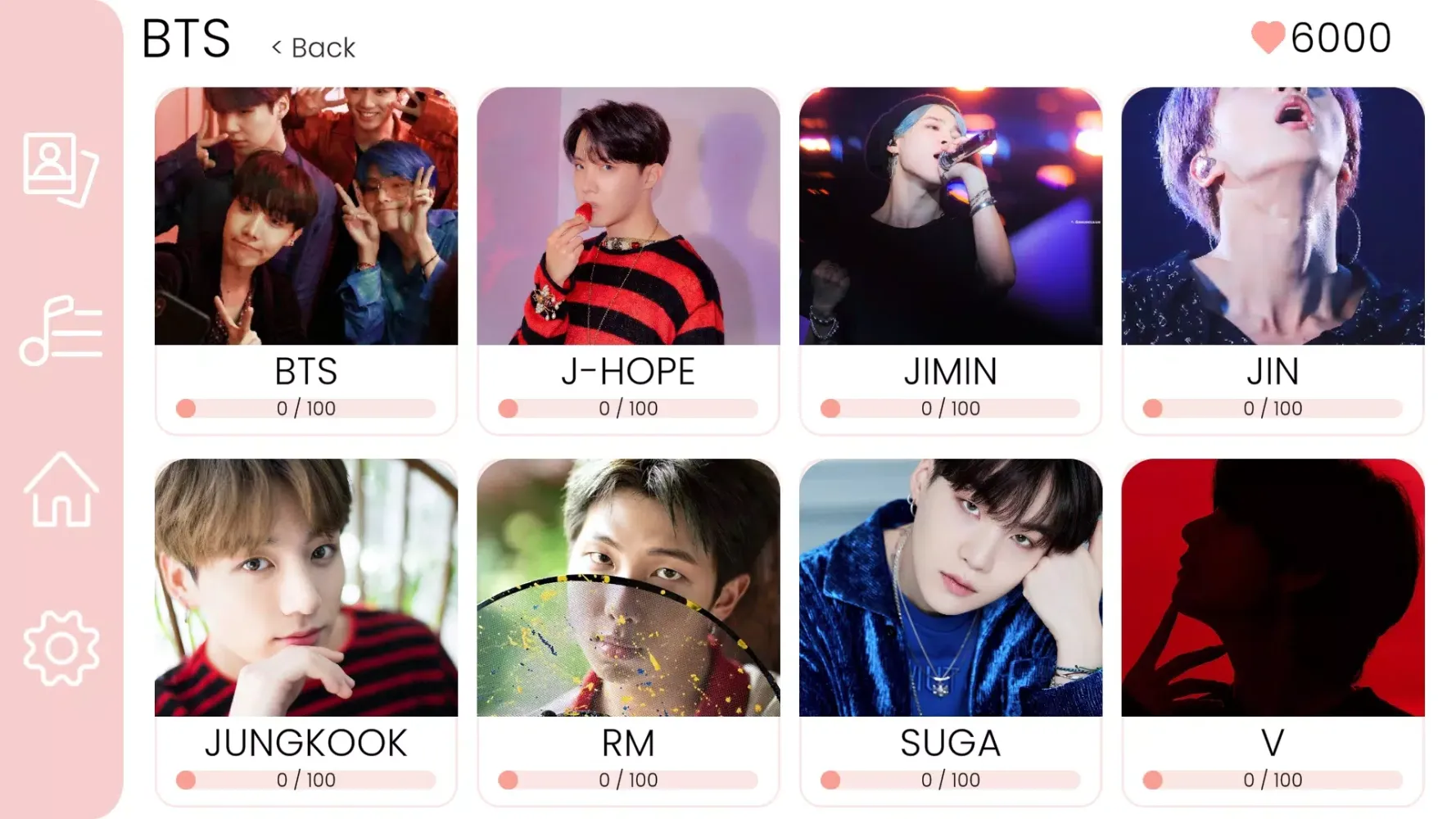 Tangkapan layar KPOP Photo Wallpaper Game 2024