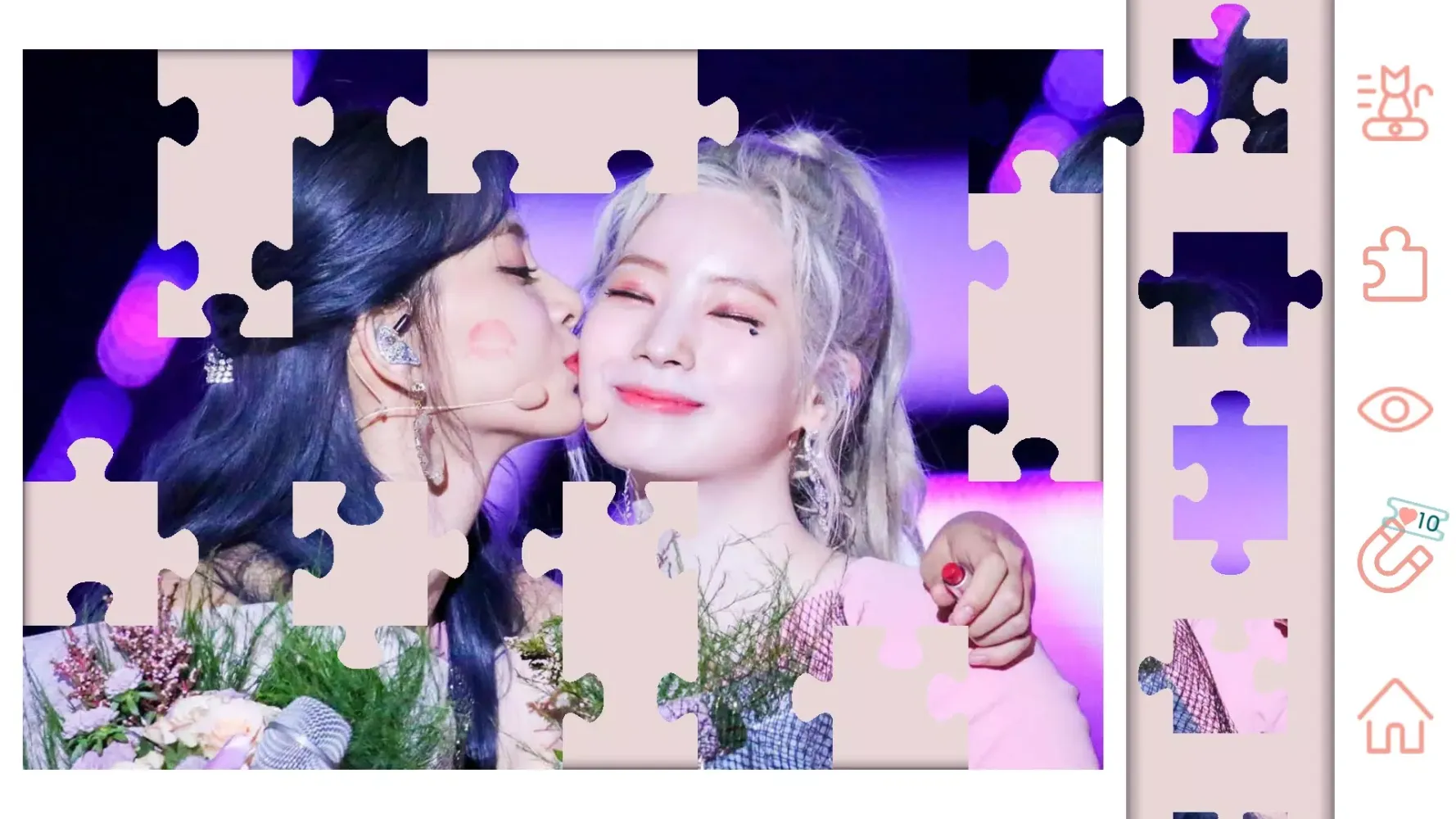 Tangkapan layar KPOP Photo Wallpaper Game 2024