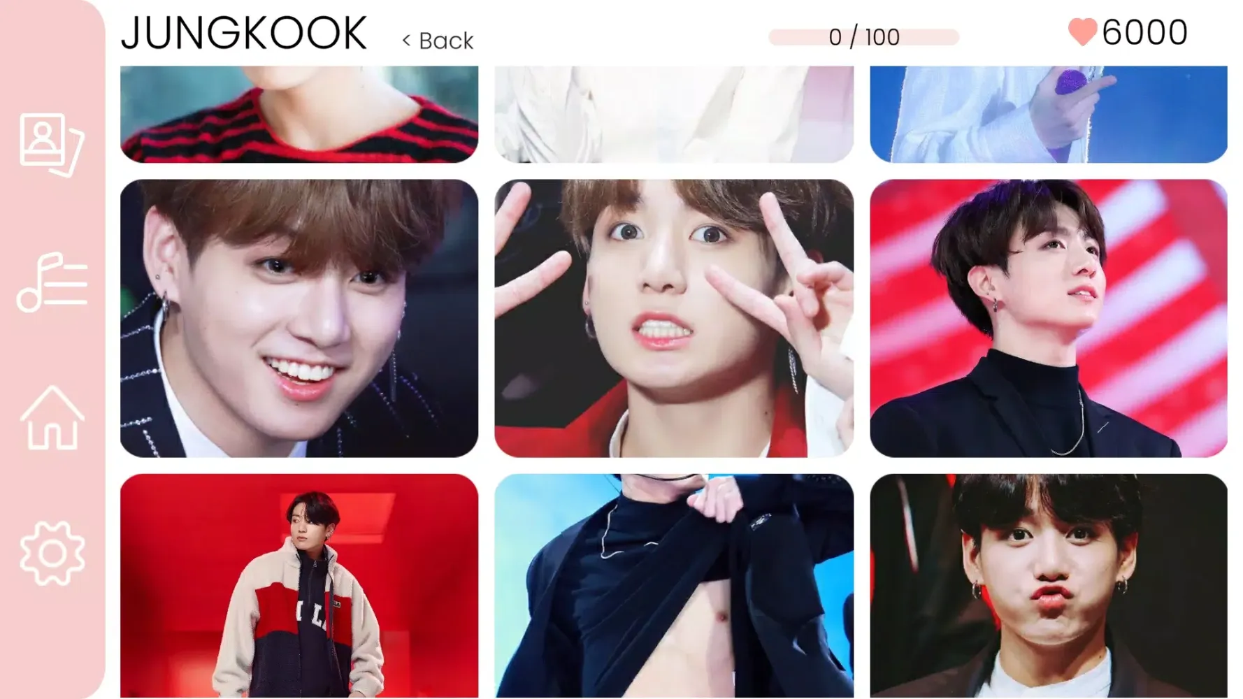 Tangkapan layar KPOP Photo Wallpaper Game 2024