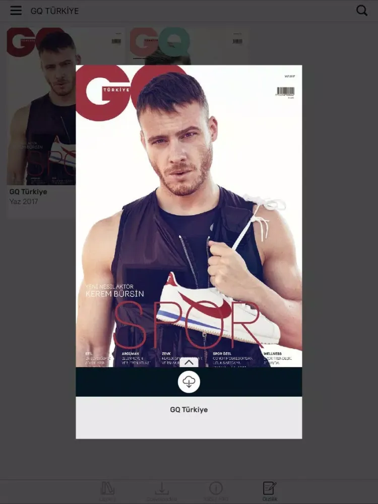 Captures d'écran de GQ Türkiye iPad 