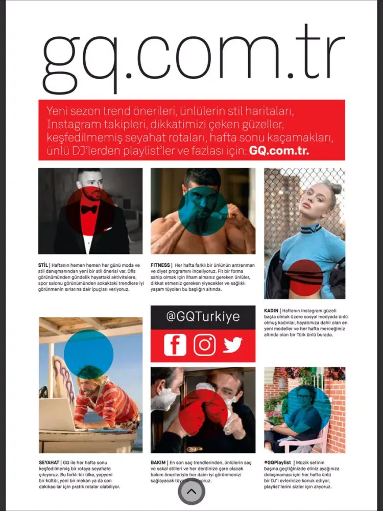 Captures d'écran de GQ Türkiye iPad 