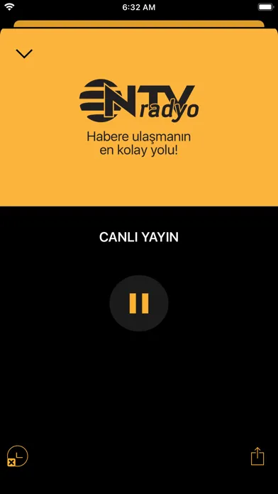 Capturas de tela do NTV Radyo
