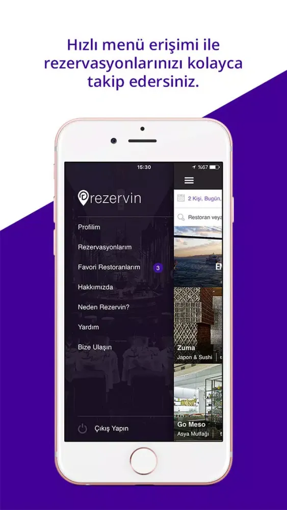 Rezervin - Restoran Rezervasyon 스크린샷