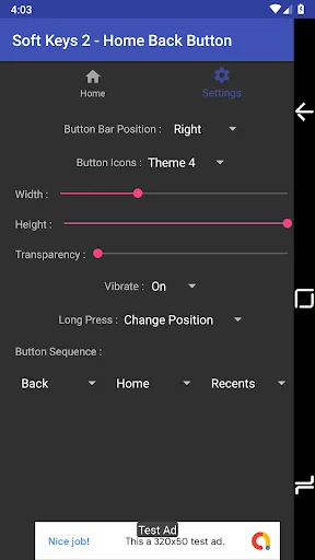 Soft Keys 2 - Home Back Button スクリーンショット
