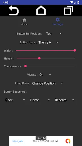 Soft Keys 2 - Home Back Button スクリーンショット
