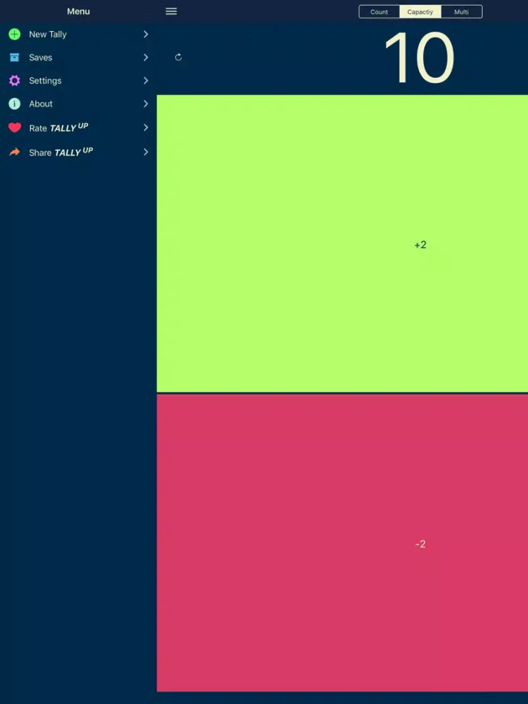 Tally Up! iPad  Screenshots